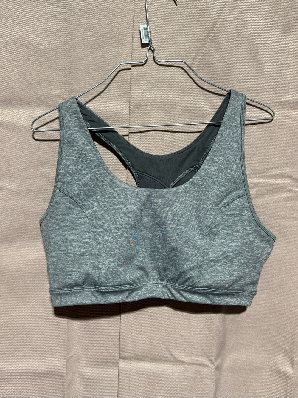 tek gear Gray Racerback Support Sports Bra xxl